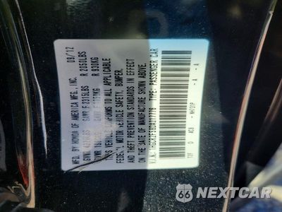 Zdjęcie 12 z 12 samochodu: 2013 HONDA ACCORD SPORT VIN:1HGCR2F58DA017776 - miniatura