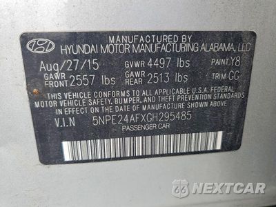 Zdjęcie 12 z 12 samochodu: 2016 HYUNDAI SONATA SE VIN:5NPE24AFXGH295485 - miniatura