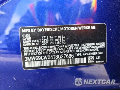 Zdjęcie 12 z 12 samochodu: 2026 BMW 330I VIN:3MW69CW04T8G27686 - miniatura