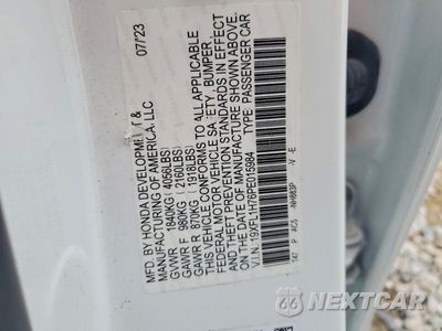 Zdjęcie 12 z 12 samochodu: 2023 HONDA CIVIC EXL VIN:19XFL1H76PE015984 - miniatura