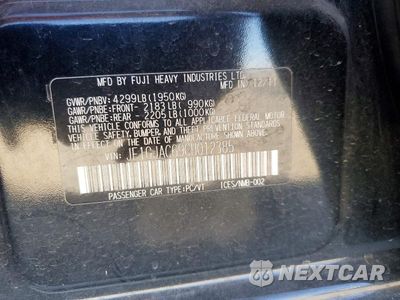 Zdjęcie 12 z 12 samochodu: 2012 SUBARU IMPREZA PREMIUM VIN:JF1GJAC69CH012385 - miniatura