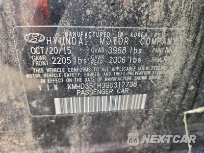 Zdjęcie 12 z 12 samochodu: 2016 HYUNDAI ELANTRA GT BASE VIN:KMHD35LH3GU312738 - miniatura