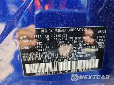 Zdjęcie 14 z 14 samochodu: 2025 SUBARU CROSSTREK SPORT VIN:4S4GUHF60S3750007 - miniatura