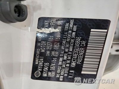 Zdjęcie 12 z 12 samochodu: 2016 HYUNDAI ACCENT SE VIN:KMHCT4AE3GU149846 - miniatura