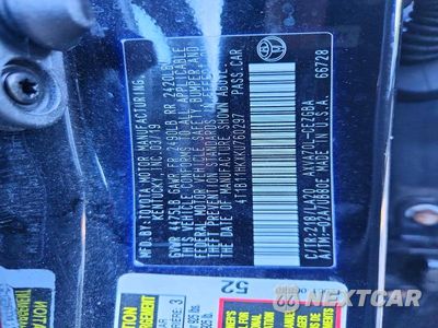 Zdjęcie 12 z 12 samochodu: 2019 TOYOTA CAMRY XLE VIN:4T1B11HKXKU760297 - miniatura
