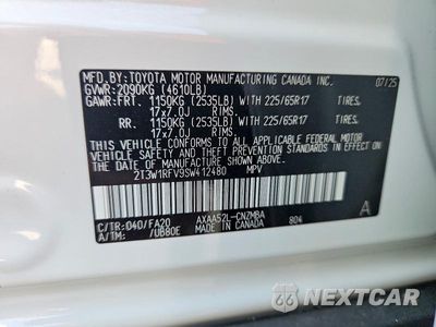 Zdjęcie 13 z 13 samochodu: 2025 TOYOTA RAV4 XLE VIN:2T3W1RFV9SW412480 - miniatura