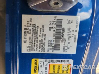 Zdjęcie 12 z 12 samochodu: 2021 FORD MUSTANG VIN:1FA6P8TH4M5134305 - miniatura