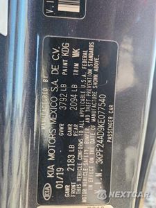 Zdjęcie 12 z 12 samochodu: 2019 KIA FORTE FE VIN:3KPF24AD9KE077540 - miniatura