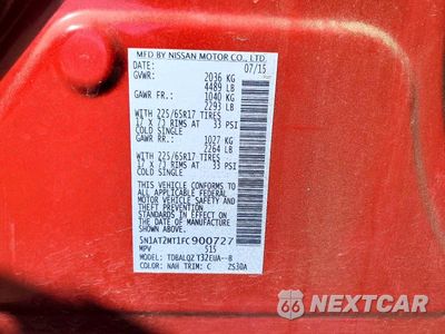 Zdjęcie 13 z 13 samochodu: 2015 NISSAN ROGUE SV VIN:5N1AT2MT1FC900727 - miniatura