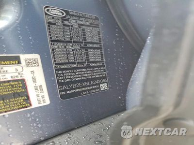 Zdjęcie 13 z 13 samochodu: 2020 LAND ROVER RANGE ROVER VELAR S VIN:SALYB2EX6LA242085 - miniatura