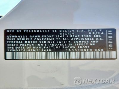 Zdjęcie 12 z 12 samochodu: 2015 VOLKSWAGEN JETTA SE VIN:3VWD17AJ8FM211478 - miniatura