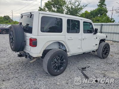 Trzecie zdjęcie samochodu z tyłu: 2023 JEEP WRANGLER SAHARA VIN:1C4HJXENXPW666383 - miniatura