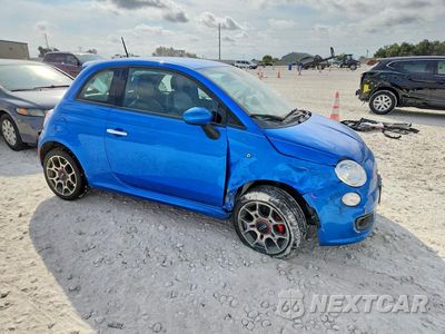 Czwarte zdjęcie samochodu z boku: 2015 FIAT 500 SPORT VIN:3C3CFFBR9FT653100 - miniatura