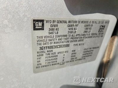 Zdjęcie 13 z 13 samochodu: 2012 CADILLAC SRX VIN:3GYFNBE36CS635886 - miniatura