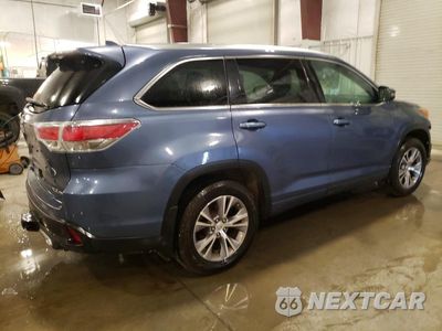 Trzecie zdjęcie samochodu z tyłu: 2015 TOYOTA HIGHLANDER XLE VIN:5TDJKRFH8FS108372 - miniatura