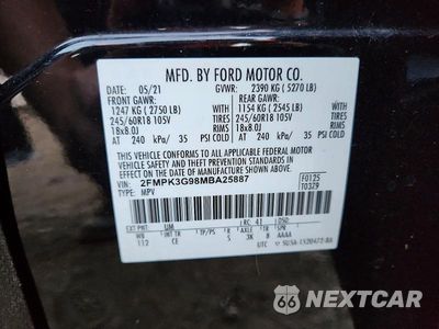 Zdjęcie 13 z 13 samochodu: 2021 FORD EDGE SE VIN:2FMPK3G98MBA25887 - miniatura