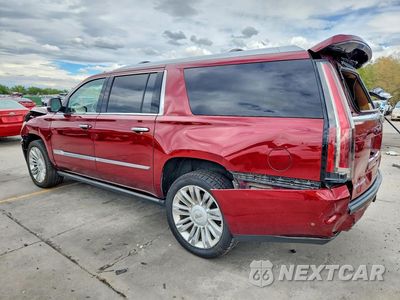 Drugie zdjęcie samochodu z przodu: 2017 CADILLAC ESCALADE ESV PLATINUM VIN:1GYS4KKJ0HR315963 - miniatura