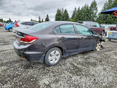 Trzecie zdjęcie samochodu z tyłu: 2013 HONDA CIVIC LX VIN:2HGFB2F58DH584881 - miniatura