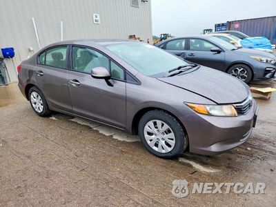 Czwarte zdjęcie samochodu z boku: 2012 HONDA CIVIC LX VIN:19XFB2F51CE105306 - miniatura