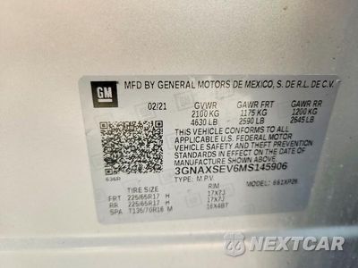 Zdjęcie 13 z 13 samochodu: 2021 CHEVROLET EQUINOX LS VIN:3GNAXSEV6MS145906 - miniatura