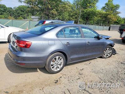 Trzecie zdjęcie samochodu z tyłu: 2015 VOLKSWAGEN JETTA SE VIN:3VWD17AJ7FM418220 - miniatura