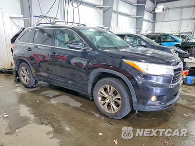 Czwarte zdjęcie samochodu z boku: 2015 TOYOTA HIGHLANDER XLE VIN:5TDJKRFHXFS168508 - miniatura