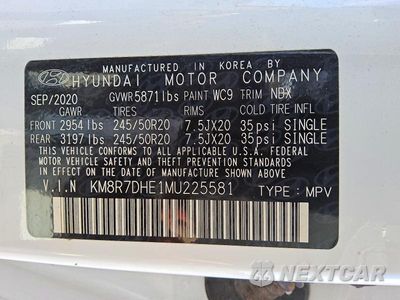 Zdjęcie 13 z 14 samochodu: 2021 HYUNDAI PALISADE CALLIGRAPHY VIN:KM8R7DHE1MU225581 - miniatura