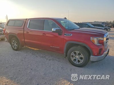 Czwarte zdjęcie samochodu z boku: 2021 GMC SIERRA K1500 SLE VIN:3GTU9BEDXMG137981 - miniatura