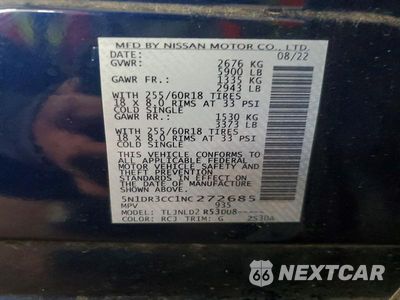 Zdjęcie 13 z 13 samochodu: 2022 NISSAN PATHFINDER SL VIN:5N1DR3CC1NC272685 - miniatura