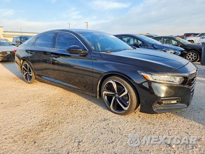 Czwarte zdjęcie samochodu z boku: 2019 HONDA ACCORD SPORT VIN:1HGCV1F39KA113577 - miniatura