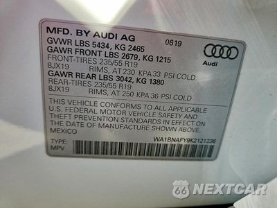 Zdjęcie 13 z 13 samochodu: 2019 AUDI Q5 PREMIUM PLUS VIN:WA1BNAFY9K2121236 - miniatura