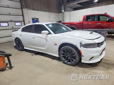 Czwarte zdjęcie samochodu z boku: 2022 DODGE CHARGER SCAT PACK VIN:2C3CDXGJ8NH161731 - miniatura
