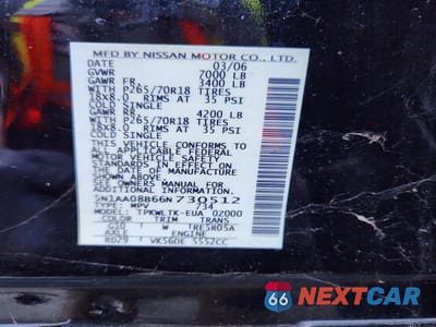 Zdjęcie 13 z 13 samochodu: 2006 NISSAN ARMADA SE VIN:5N1AA08B66N730512 - miniatura