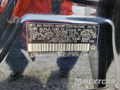 Zdjęcie 12 z 12 samochodu: 2016 LEXUS IS 200T VIN:JTHBA1D24G5006144 - miniatura