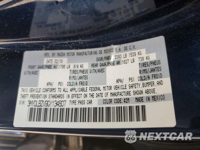 Zdjęcie 12 z 12 samochodu: 2016 SCION IA BASE VIN:3MYDLBZV9GY134607 - miniatura