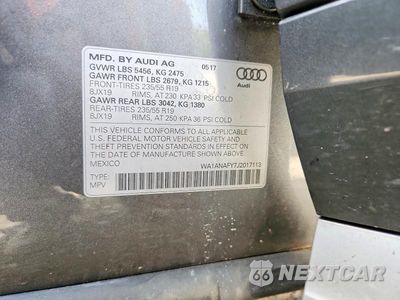 Zdjęcie 13 z 13 samochodu: 2018 AUDI Q5 PREMIUM VIN:WA1ANAFY7J2017113 - miniatura