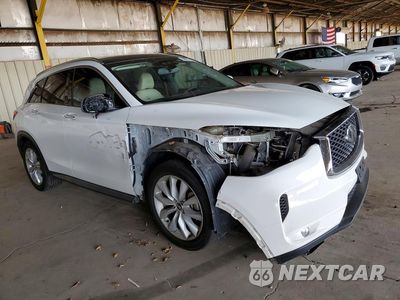 Czwarte zdjęcie samochodu z boku: 2019 INFINITI QX50 LUXE VIN:3PCAJ5M3XKF113932 - miniatura