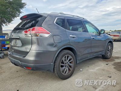 Trzecie zdjęcie samochodu z tyłu: 2016 NISSAN ROGUE SL VIN:5N1AT2MT4GC925574 - miniatura