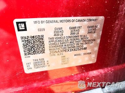 Zdjęcie 13 z 13 samochodu: 2019 CHEVROLET EQUINOX PREMIER VIN:2GNAXPEX1K6252548 - miniatura