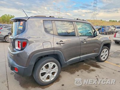 Trzecie zdjęcie samochodu z tyłu: 2017 JEEP RENEGADE LIMITED VIN:ZACCJBDB2HPF74302 - miniatura