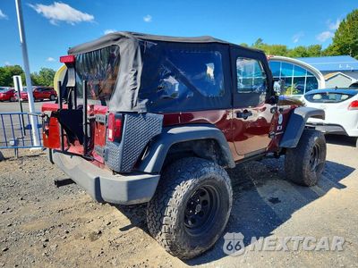 Trzecie zdjęcie samochodu z tyłu: 2008 JEEP WRANGLER X VIN:1J4FA24138L514788 - miniatura