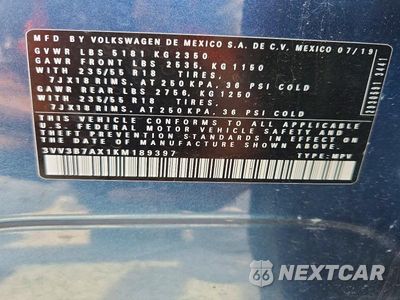 Zdjęcie 13 z 13 samochodu: 2019 VOLKSWAGEN TIGUAN SE VIN:3VV3B7AX1KM189397 - miniatura