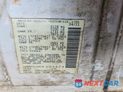 Zdjęcie 13 z 13 samochodu: 2012 NISSAN NV 2500 HD S VIN:1N6AF0LX4CN103423 - miniatura