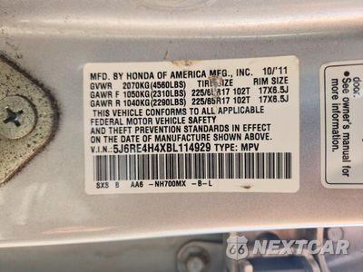 Zdjęcie 13 z 13 samochodu: 2011 HONDA CR-V SE VIN:5J6RE4H4XBL114929 - miniatura