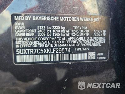 Zdjęcie 13 z 13 samochodu: 2019 BMW X3 SDRIVE30I VIN:5UXTR7C5XKLF29574 - miniatura