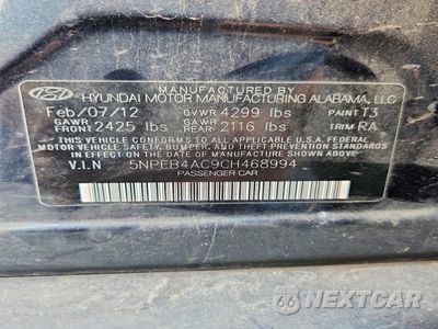 Zdjęcie 13 z 13 samochodu: 2012 HYUNDAI SONATA GLS VIN:5NPEB4AC9CH468994 - miniatura
