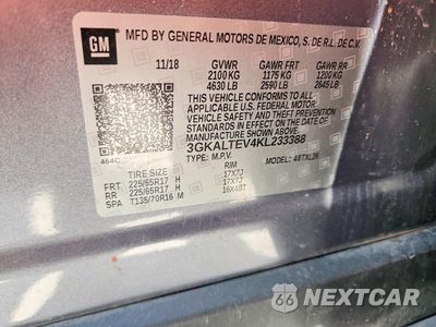 Zdjęcie 13 z 13 samochodu: 2019 GMC TERRAIN SLE VIN:3GKALTEV4KL233388 - miniatura