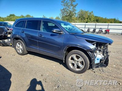 Czwarte zdjęcie samochodu z boku: 2015 TOYOTA HIGHLANDER LIMITED VIN:5TDDKRFH5FS145487 - miniatura