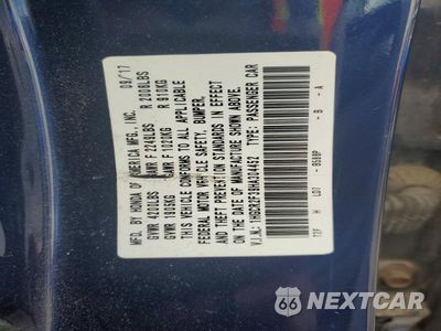 Zdjęcie 13 z 13 samochodu: 2017 HONDA ACCORD LX VIN:1HGCR2F39HA304452 - miniatura