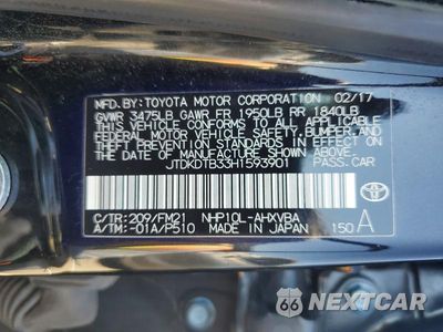 Zdjęcie 12 z 12 samochodu: 2017 TOYOTA PRIUS C TWO VIN:JTDKDTB33H1593901 - miniatura